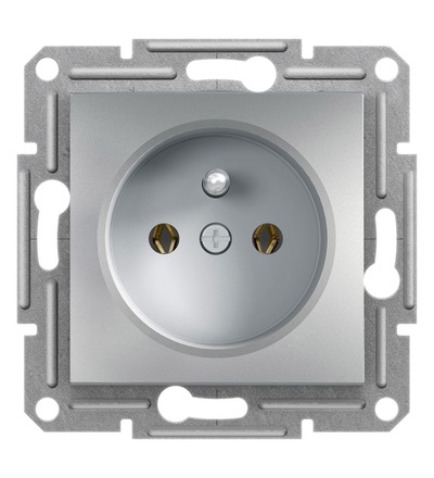 EPH2800161 Zásuvka 2P+PE, alu, Schneider electric