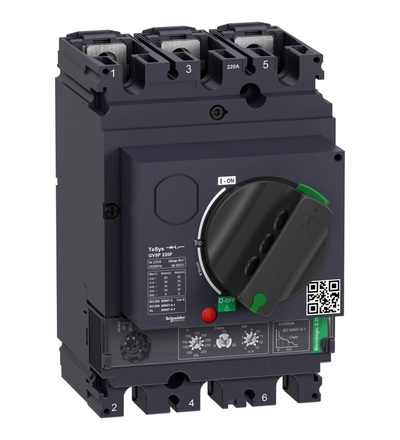 GV5P220F Motorový jistič 3P 100-220A 36kA, Schneider Electric