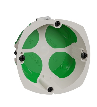 IMT35001 Vzduchotěsná instalační krabice do dutých stěn, ?67x40mm, zelená, Schneider Electric