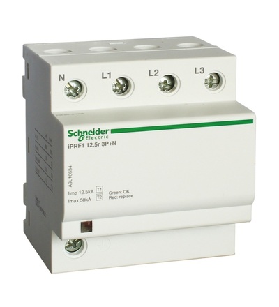 A9L16182 Svodič přepětí T1+T2 Acti9 iPRD1 12.5 1P, Schneider electric