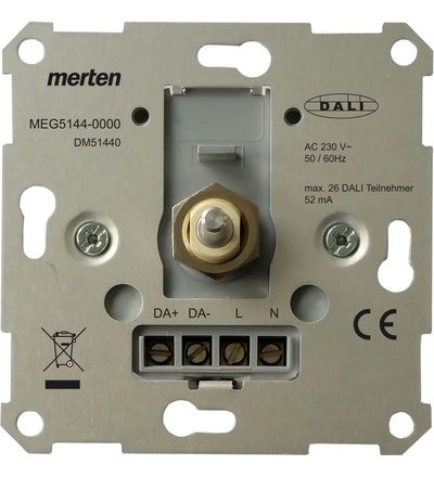 MEG5144-0000 DALI otočný stmívač s napájením a regulací barevné teploty světla, Schneider electric