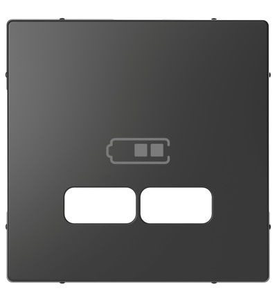 MTN4367-6034 Centrální deska pro 2xUSB zásuvku, antracit, D-Life, Schneider Electric