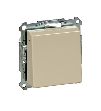 MTN2311-0344 SCHUKO zásuvka 2P+E, 16A, bezšroubová, white, cream System M, s klapkou IP20, Schneider Electric
