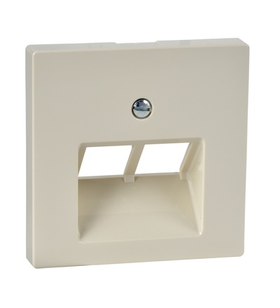 MTN296144 Centrální deska pro mechanismus RJ45, dvousegmentová, System M, white cream, Schneider Electric