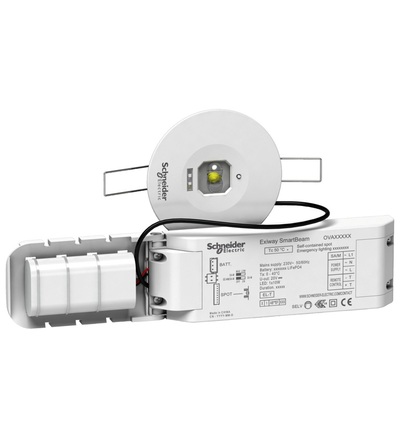 OVA48941 Exiway Smartbeam-FO IP42, 220lm, 1.5h, podhledové, antipanické, Schneider Electric