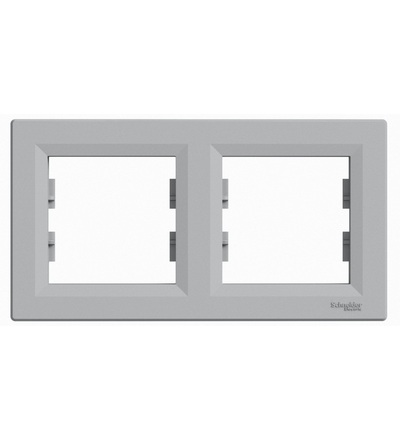 EPH5800261 Rámeček dvojnásobný, alu, Schneider electric