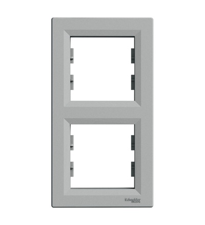 EPH5810261 Rámeček dvojnásobný vertikální, alu, Schneider electric