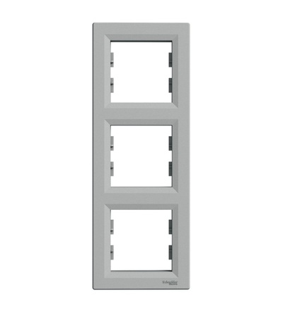 EPH5810361 Rámeček trojnásobný vertiální, alu, Schneider electric
