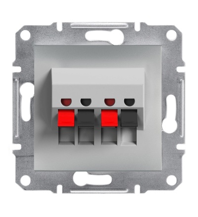 EPH5700161 Zásuvka dvojitá reproduktorová, alu, Schneider electric