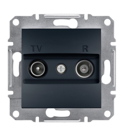 EPH3300271 Zásuvka TV-R, průběžná, antracit, Schneider electric