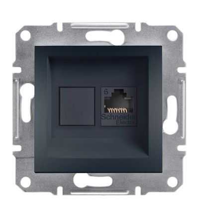 EPH4700171 Zásuvka datová RJ45, kat.6 UTP, antracit, Schneider electric
