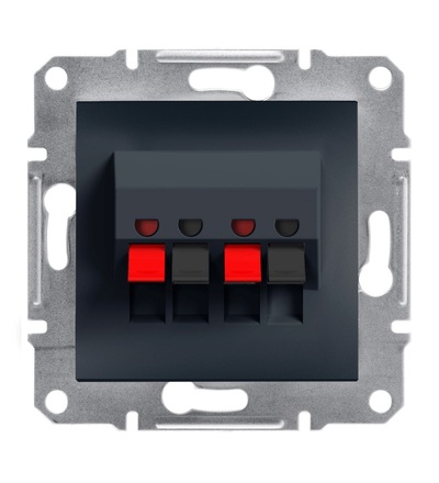 EPH5700171 Zásuvka dvojitá reproduktorová, antracit, Schneider electric