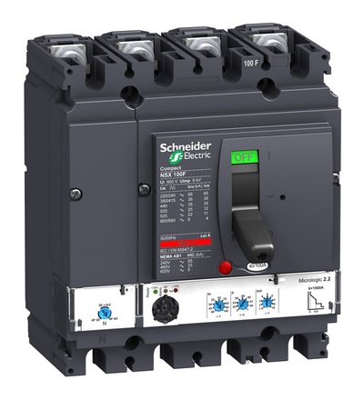 LV429805 4P4D MICROLOGIC 2.2 100A NSX 100N, Schneider electric