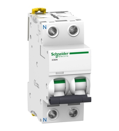 A9F75606 Jistič Acti9 iC60N 1P+N 6A D export, Schneider electric