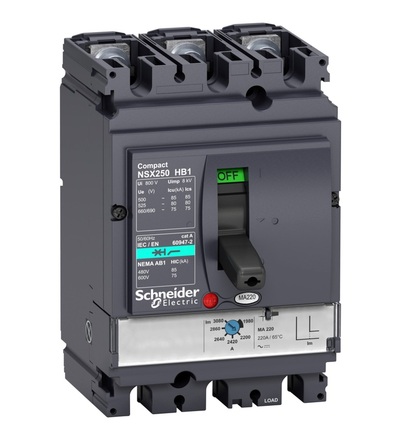 LV433503 3P3D NSX250HB1 MA 220A, Schneider Electric