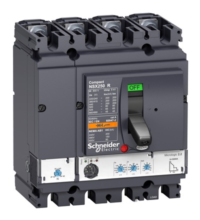 LV433515 4P4D MICROLOGIC 2.2 250A NSX250R, Schneider electric