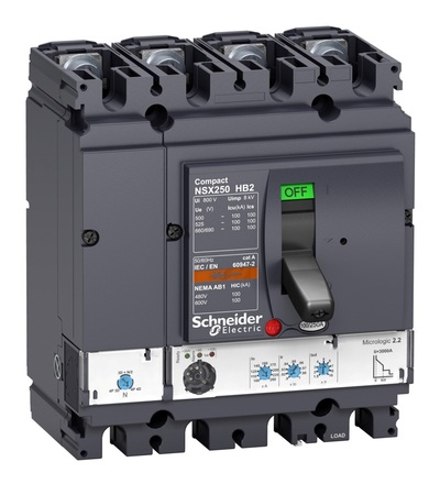 LV433575 4P4D MICROLOGIC 2.2 250A NSX250HB2, Schneider electric