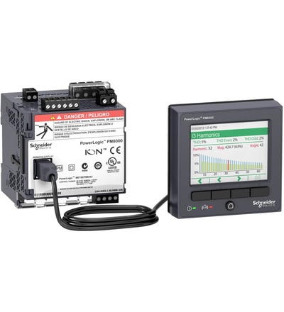METSEPM8214 Analyzátor PM8214 s ext displejem pro montáž na DIN lištu, Schneider Electric