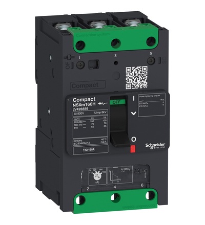 LV426457 jistič NSXm 50kA TM100D 3P, Schneider electric