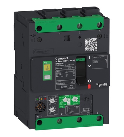LV426731 jistič NSXm Vigi 3P 50A 50kA EL1, Schneider electric