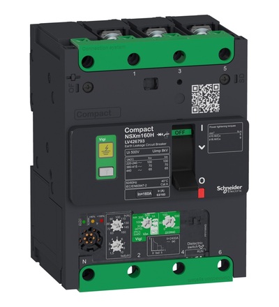 LV426750 jistič NSXm Vigi 3P 25A 16kA CL, Schneider electric