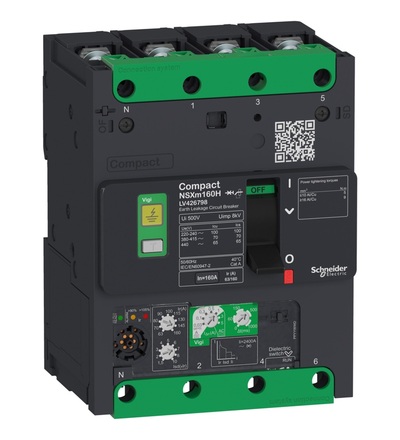 LV426766 jistič NSXm Vigi 4P 50A 25kA CL, Schneider electric