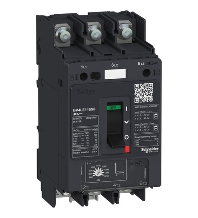 GV4LE03N6 Motorový jistič magnetická sp. 3.5A 50kA oka, Schneider Electric
