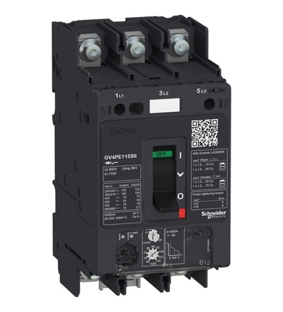 GV4PE50N6 Motorový jistič termo-magnetická sp. 50A 50kA oka, Schneider Electric