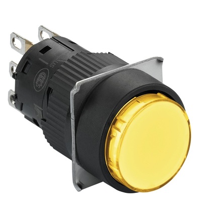 XB6EAA51P Ovládač stiskací,žlutý, Schneider Electric