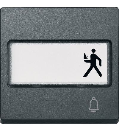 MEG3365-0414 Kryt s popisovým polem a se symbolem zvonek, System M, antracit, Schneider Electric