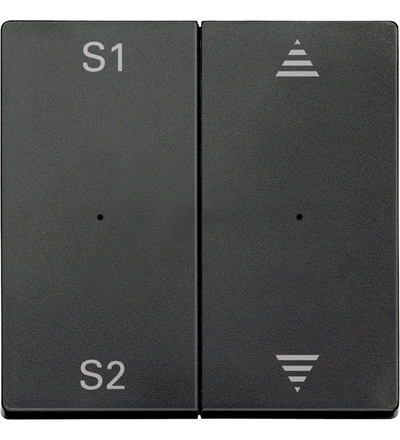 MEG5227-0414 Kryt snímače dvojtlačítka S1/S2 U/D, Systém-M, antracit mat, Schneider Electric