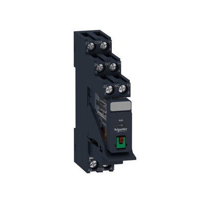 RXG21P7PV Relé Zelio + patice, 2V /Z, 5A, 230VAC, varistor, Schneider Electric