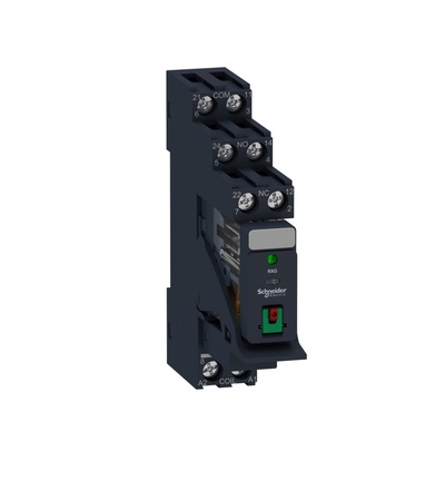 RXG22P7PV Relé Zelio + patice, 2V /Z, 5A, 230VAC, varistor, Schneider Electric