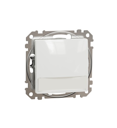 SDD111143L Tlačítko 12V orientační kontrolka a popisové pole, Bílá, Schneider electric