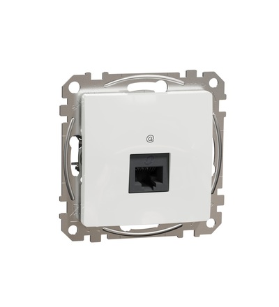 SDD111461 Datová zásuvka 1xRJ45 kat. 6 UTP, Bílá, Schneider electric
