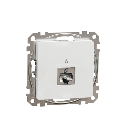 SDD111466S Datová zásuvka 1xRJ45 kat. 6A STP, Bílá, Schneider electric