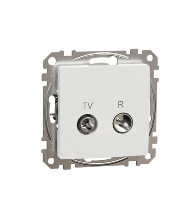 SDD111471R TV R zásuvka koncová 4dB, Bílá, Schneider electric