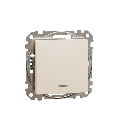 SDD112106N Přepínač střídavý ř.6 signalizační kontrolka, Béžová, Schneider electric