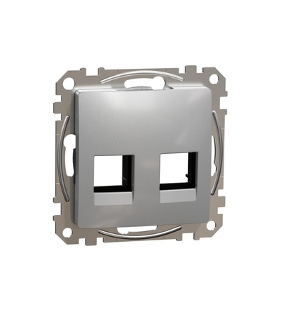 SDD113444C Kryt pro RJ45 AMP Keystone UTP, Aluminium, Schneider electric