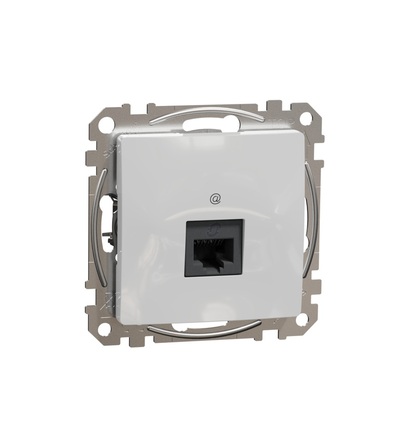 SDD113466 Datová zásuvka 1xRJ45 kat. 6A UTP, Aluminium, Schneider electric