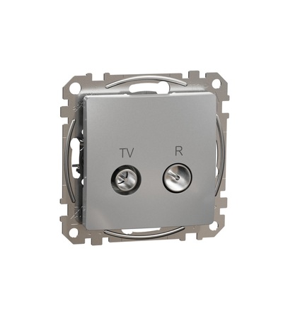 SDD113471R TV R zásuvka koncová 4dB, Aluminium, Schneider electric
