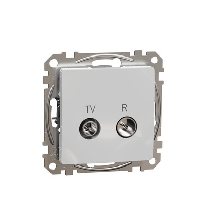 SDD113474R TV R zásuvka průběžná 7dB, Aluminium, Schneider electric