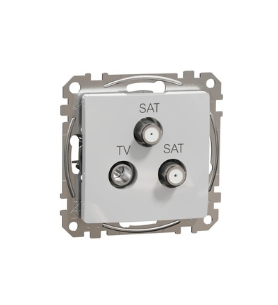 SDD113481S TV-SAT-SAT zásuvka koncová 4dB, Aluminium, Schneider electric