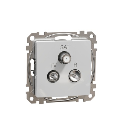 SDD113481 TV-R-SAT zásuvka koncová 4dB, Aluminium, Schneider electric