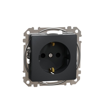 SDD114021 Zásuvka 230V 16A SCHUKO, Antracit, Schneider electric