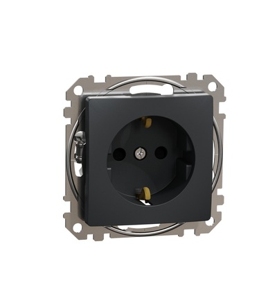 SDD114022 Zásuvka 230V 16A SCHUKO, Antracit, Schneider electric
