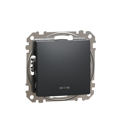 SDD114106L Přepínač střídavý ř.6 orientační kontrolka, Antracit, Schneider electric