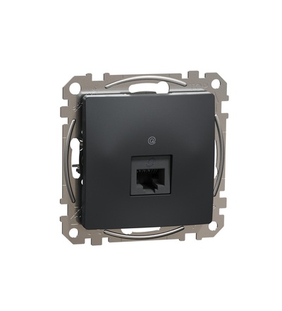 SDD114451 Datová zásuvka 1xRJ45 kat. 5e UTP, Antracit, Schneider electric