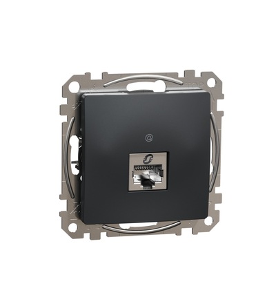 SDD114461S Datová zásuvka 1xRJ45 kat. 6 STP, Antracit, Schneider electric