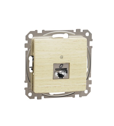 SDD180461S Datová zásuvka 1xRJ45 kat. 6 STP, Bříza, Schneider electric
